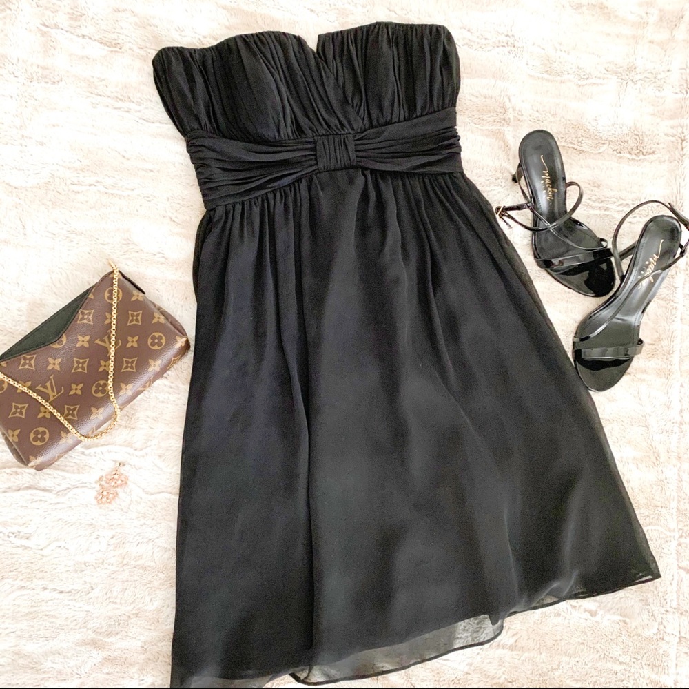 White House/Black Market chiffon cocktail dress